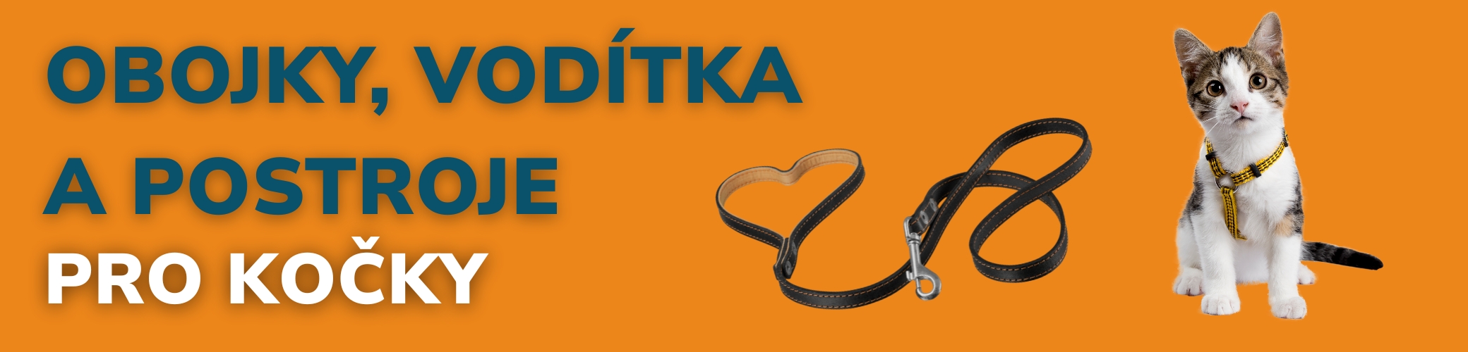 obojky voditka postroje pro kocky